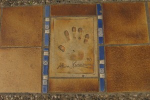 Handprint of Akira Kurosawa at Cannes, France (personal photo taken 2009)